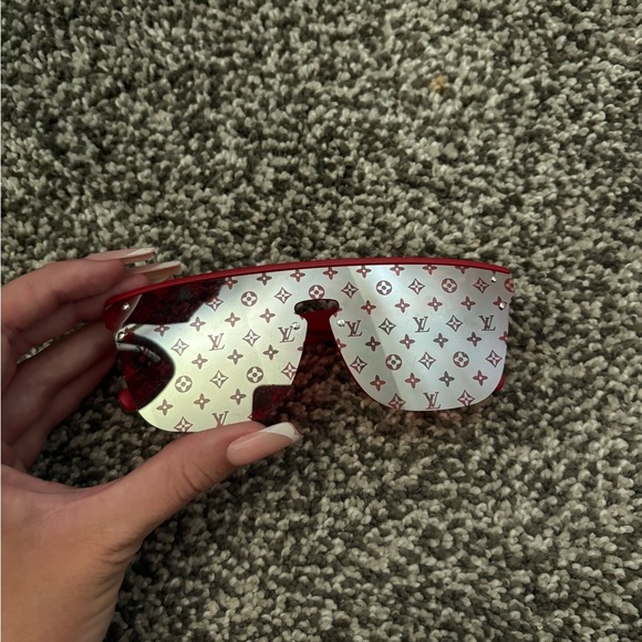 Louis Vuitton Red and White Monogram Sunglasses - Picture 1 of 2